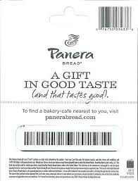 panera bread gift card 150 100 75 50 25