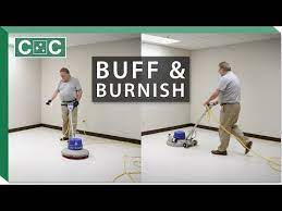 buff and burnish a floor clean care