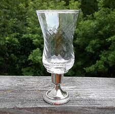 Swirl Optic Clear Glass Peg Votive Cup