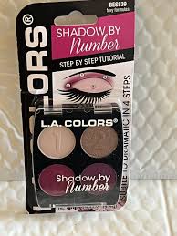l a colors shadow by number eyeshadow