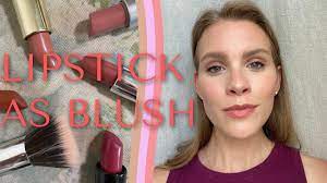 how to use lipstick as cream blush