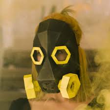 máscara de gas para imprimir con papel