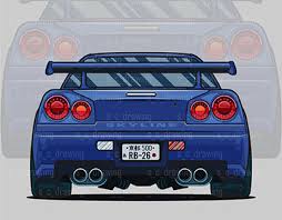 Tons of awesome nissan skyline gtr r34 wallpapers to download for free. R34 Projects Photos Videos Logos Illustrations And Branding On Behance