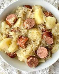 sausage sauer and potatoes the