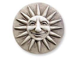 Sun Wall Art Sun Stone Plaque Sun Face