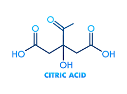 citric acid concept chemical formula