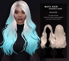 4 new hairs at phoenix sims lana cc finds