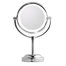 My Canary 6in Led Makeup Mirror Table Lamps Double Sided Lighted Vanity Mirror 5x Magnifying Make Up Makeup Mirror With Lights Led Makeup Mirror Desk Mirror
