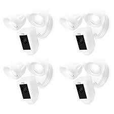 Ring Floodlight Cam 4 Pack Outdoor Home Video Security System Ring