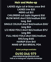 My Salon Services And Prices Exquisite Hair Design Salon