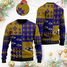 ravens fans ugly sweater
