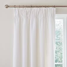 vermont white pencil pleat curtains