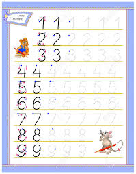 Educational Page For Children To Study Writing Numbers Worksheet