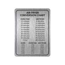 air fryer conversion chart cooking time