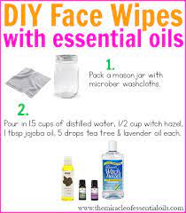 diy essential oil face wipes the