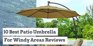 10 best patio umbrella for windy areas