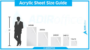 Adiroffice 1212 1 C Clear Acrylic Plexiglass Sheet 1 8 Inches Thick
