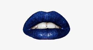 blue glitter lips it s like there is