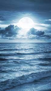 Blue Ocean Beach At Dusk iPhone 8 ...