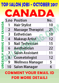 salon jobs in canada gulf job mag