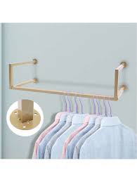 Wall Mounted Clothing Hanging Rod