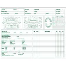 Dental Forms Chart Includes Periodontal Charting And Classification Diagnosis Needed Medical Alerts And General Exam Info 100 Pack