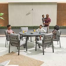 Enna 6 Seat Dining Set 1 4m Round Table
