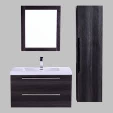 Grey Oak Sink Wall Hung Bathroom Vanity