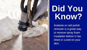 remove spray foam insulation from skin