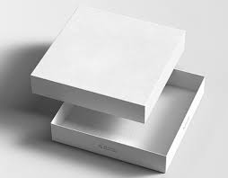 plain white rigid box