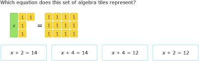 solve equations using algebra tiles