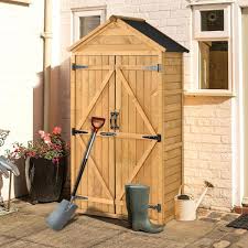 Wood Storage Shed With Double Door