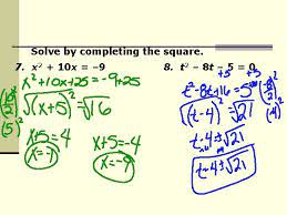 completing the square objectives n