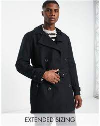 Asos Trench Coats For Men Black