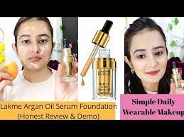 lakme argan oil serum foundation honest