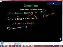 Line Tangent To Trig Function