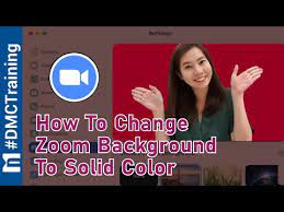 solid color zoom webinar tutorial