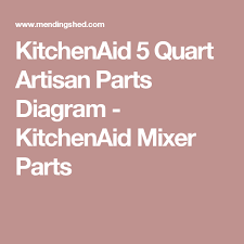 Tilt head stand mixer provides easy access. Kitchenaid 5 Quart Artisan Parts Diagram Kitchenaid Mixer Parts Artisan Mixer Kitchen Aid Kitchenaid Mixer Parts