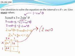 Solving Trig Equations Using Identities
