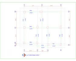 floor beam layout dwg drawing