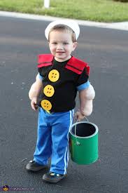 What costume could be more perfect for a couple with a new baby at halloween? Popeye The Sailor Man Costume Diy Costumes Under 45