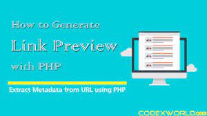 generate web page link preview with php