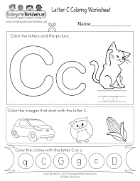 letter c coloring worksheet free