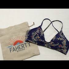 Faherty Japanese Floral Convertible Bikini Top