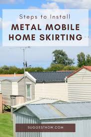 how to install metal mobile home skirting