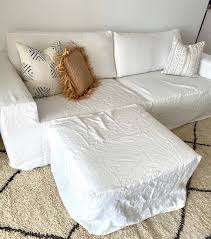 Linen Couch Cover Natural Sofa