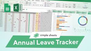 dynamic annual leave tracker template