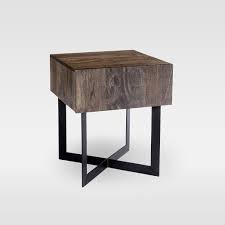 Modern Solid Wood Iron Side Table 20