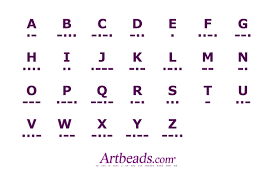 A Morse Code Chart From Artbeads Com A Handy Reference For