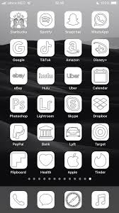 Black & white ios 14 aesthetic iphone app icons 50 pack. Aesthetic White Ios 14 App Icons Pack 72 Icons 1 Color Etsy Iphone Wallpaper App App Icon Iphone App Layout